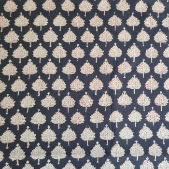 Preview: Bagru Hand Block Print aus Indien – TREE